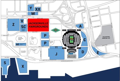 jacksonville fairgrounds parking|jacksonville jaguars parking map.